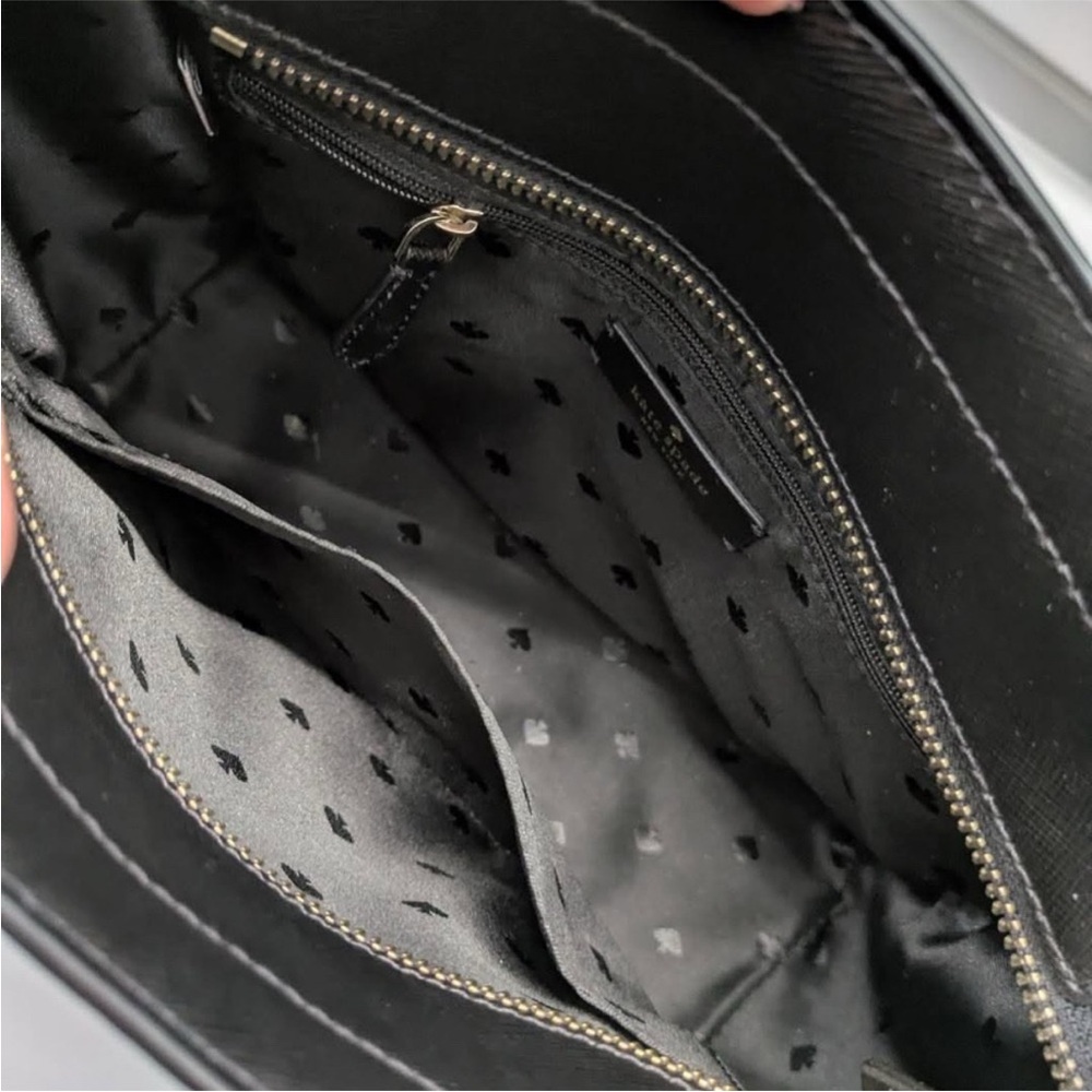 kate spade Charcoal Black Leather Satchel - Picture 6 of 9